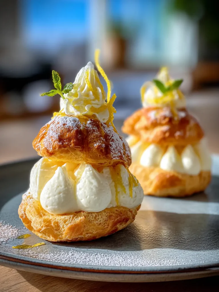 Limoncello Mascarpone Profiteroles Recipe First Image