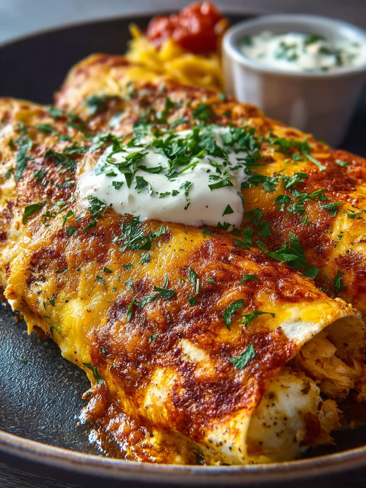 Protein Cottage Cheese Chicken Enchiladas Low Carb First Image
