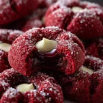 Red Velvet Thumbprint Cookies First Image