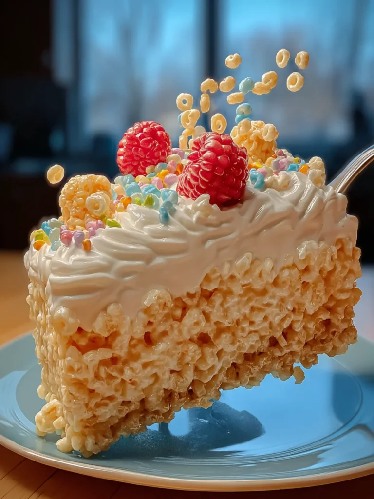 Rice Krispie Treat Cheesecake Recipe First Image