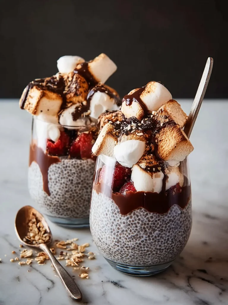 S’mores Chia Pudding Parfaits Recipe First Image
