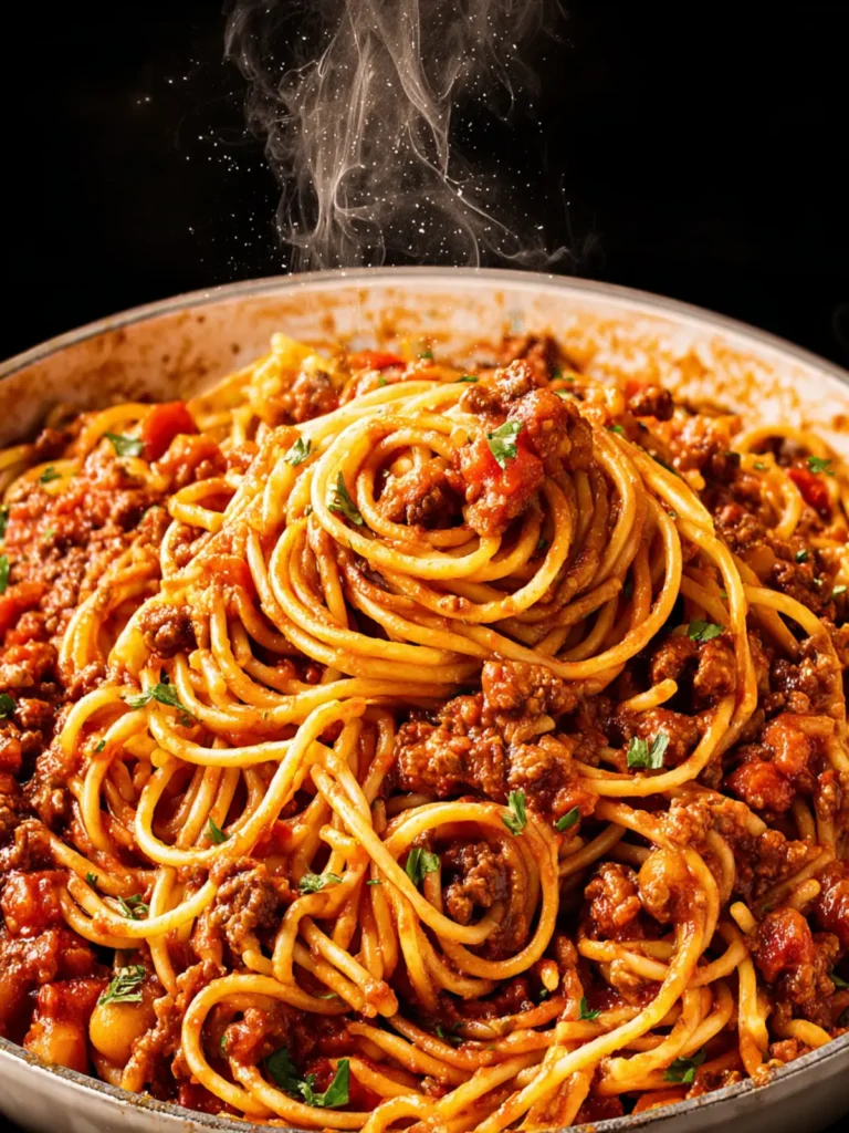 Shortcut Spaghetti and Meat Sauce First Image