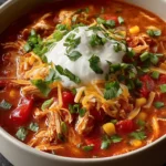 Slow Cooker Buffalo Chicken Chili Recipe First Image