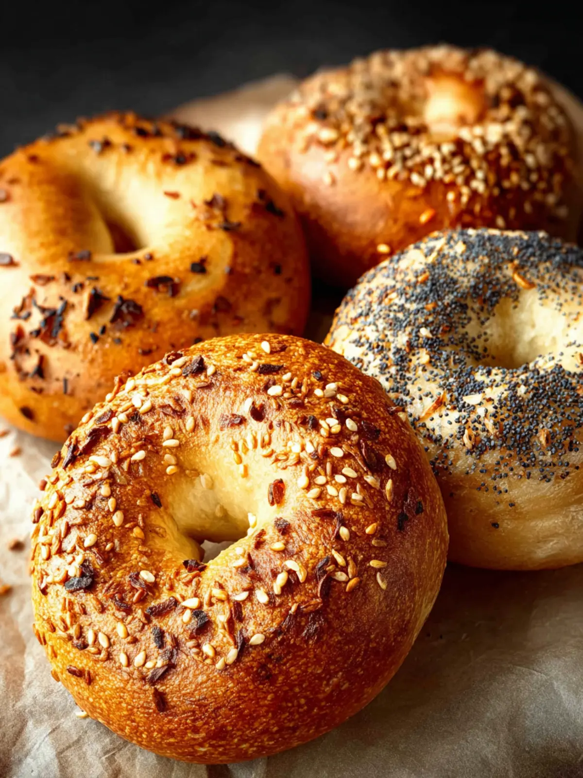 Sourdough Bagels First Image
