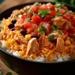 Southwest Crock Pot Chicken and Rice First Image