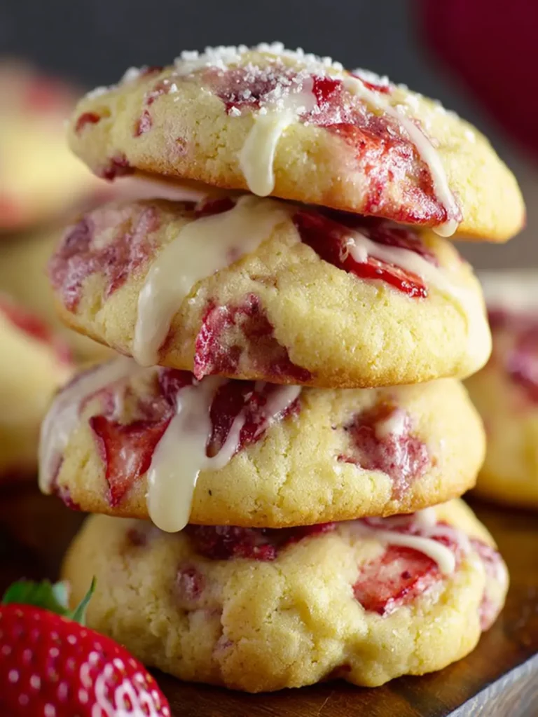 Strawberry Cream Cheese Cookies First Image