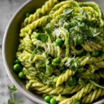 Sweet Pea Pesto Pasta Recipe First Image