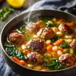 Tuscan White Bean Soup with Meatballs First Image