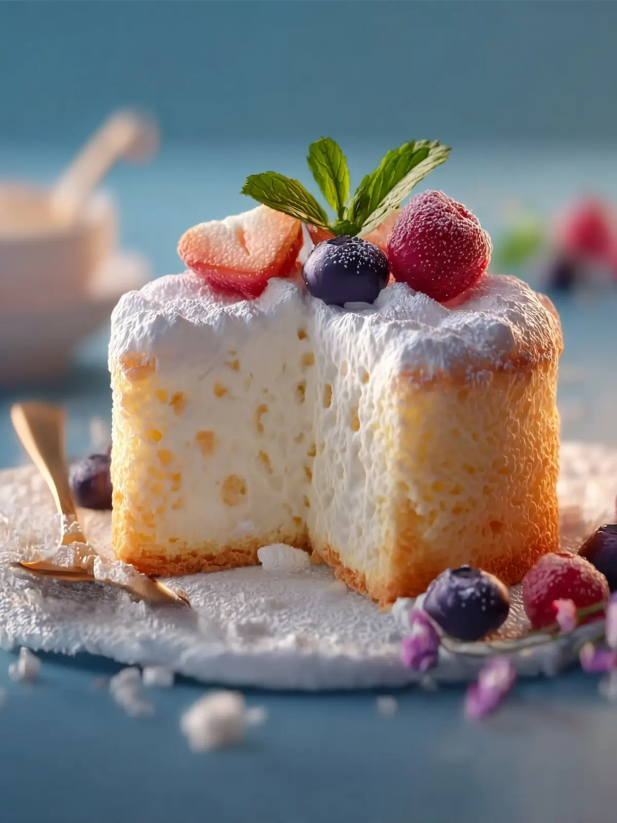 Yogurt Cloud Cake for a Light Dessert First Image