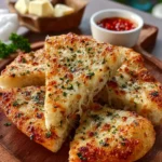 Air Fryer Garlic Bread Made With Tortillas First Image