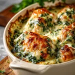 Baked Chicken Spinach Casserole First Image