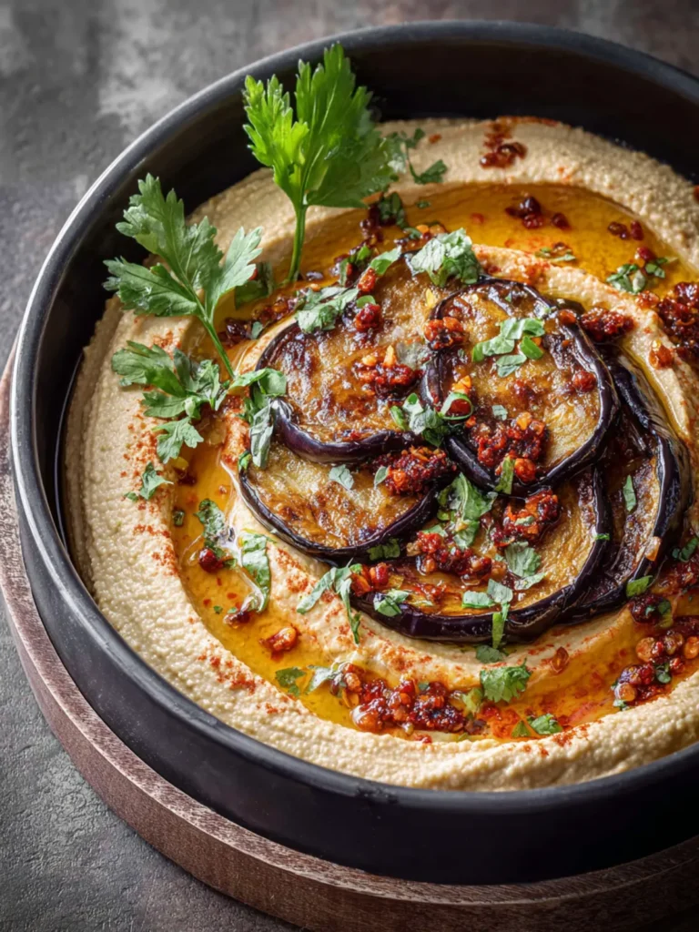 Caramelized Eggplant Hummus First Image