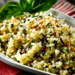 Cauliflower Rice Basil Parmesan Pine Nuts First Image