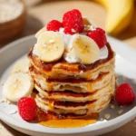 Fluffy Cottage Cheese Banana Pancakes (High-Protein) First Image