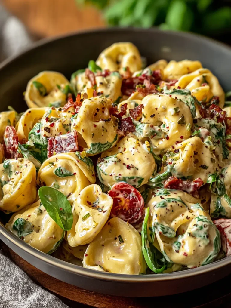 Irresistible Creamy Tuscan Tortellini Pasta Salad Recipe First Image