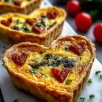 Irresistible Easy Heart Shaped Quiche for Brunch Delight First Image