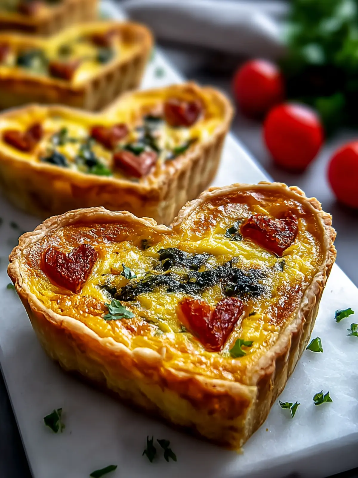 Irresistible Easy Heart Shaped Quiche for Brunch Delight First Image