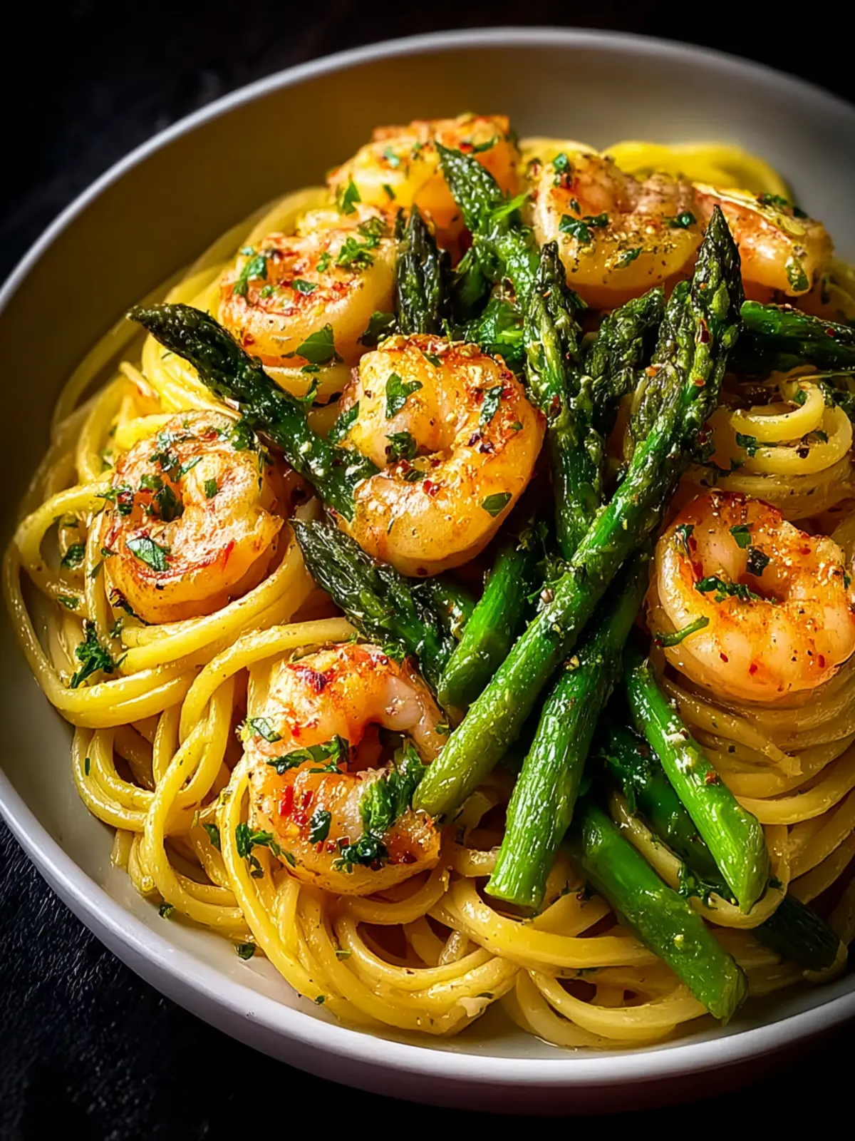 Irresistible Shrimp and Asparagus Lemon Pasta: A Zesty Delight!