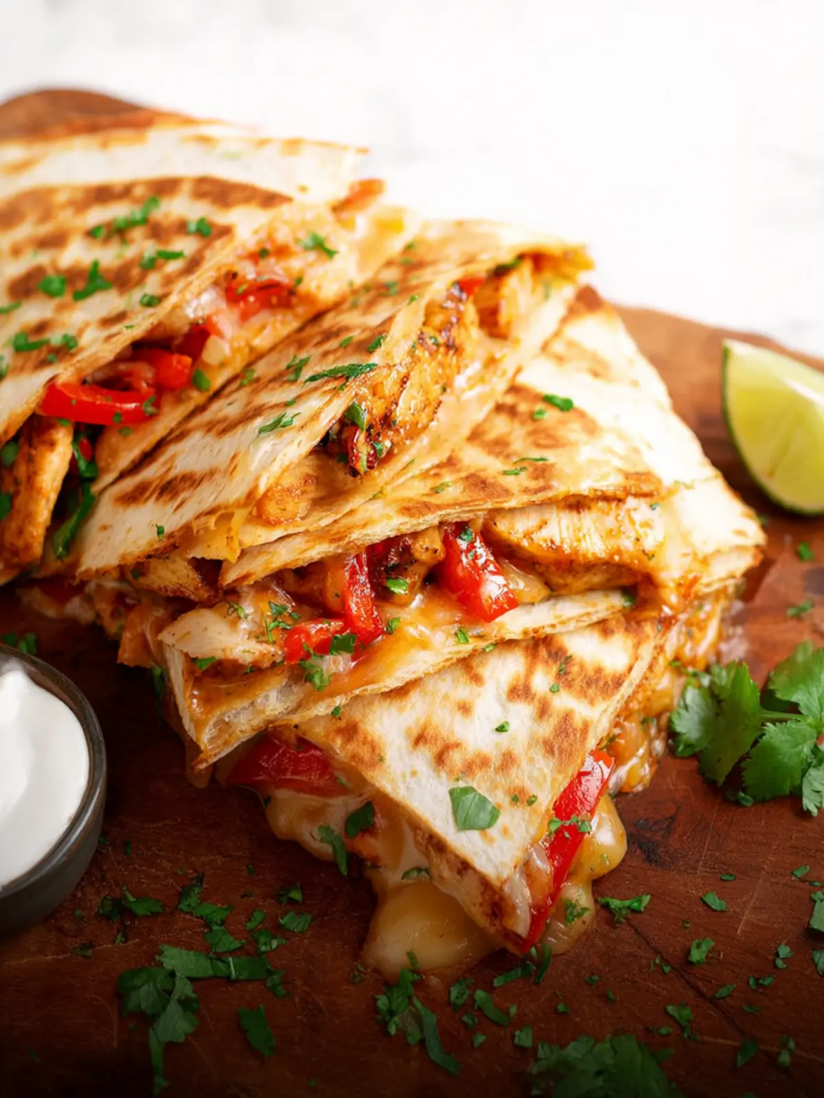 The Best Chicken Fajita Quesadillas – Crispy, Cheesy and Easy First Image
