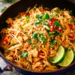 homemade pad thai chicken First Image