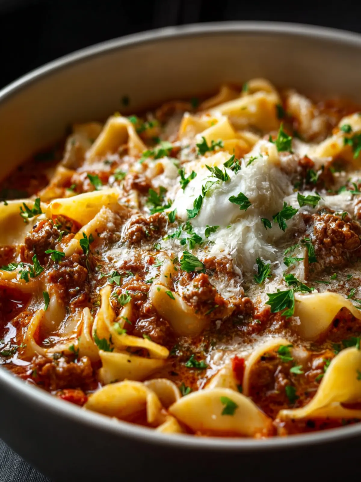 Alfredo Lasagna Soup First Image