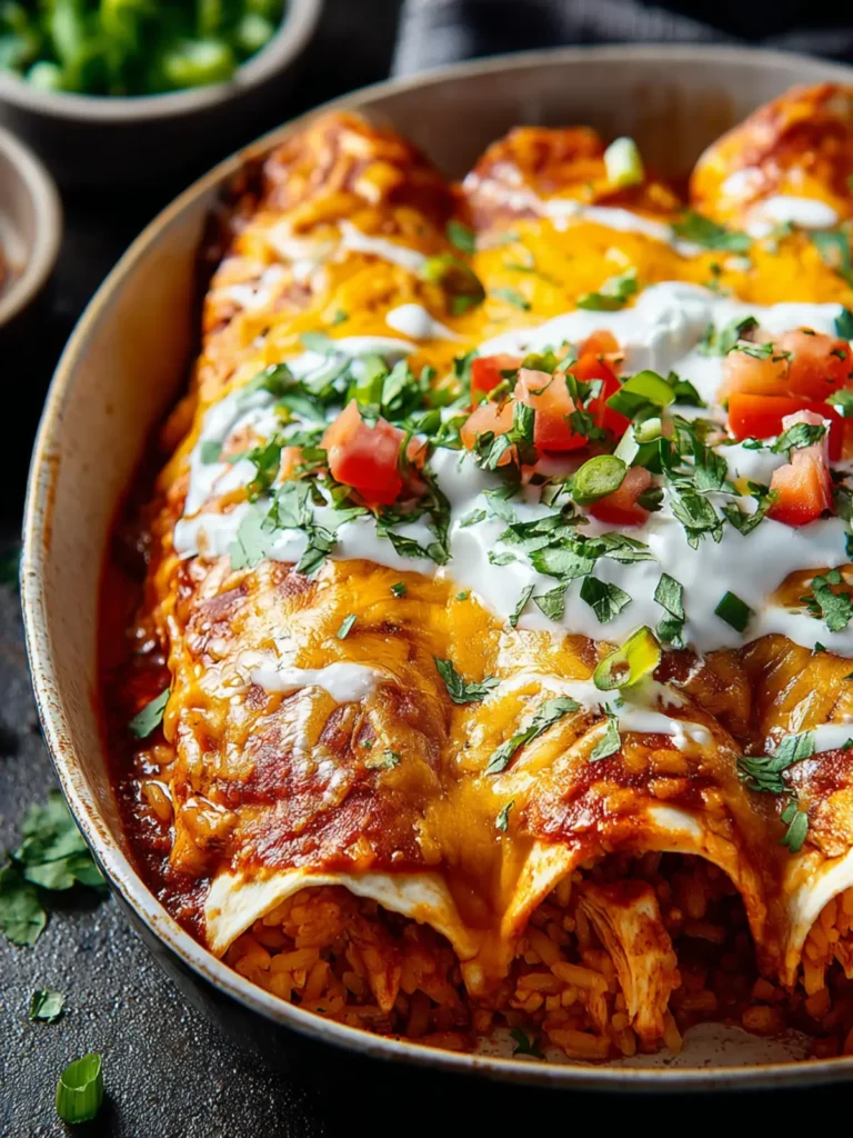 Irresistible Chicken and Rice Enchiladas Recipe Delight First Image