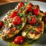 Pesto Chicken with Cherry Tomatoes First Image
