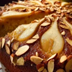 pear brown sugar almond cake First Image