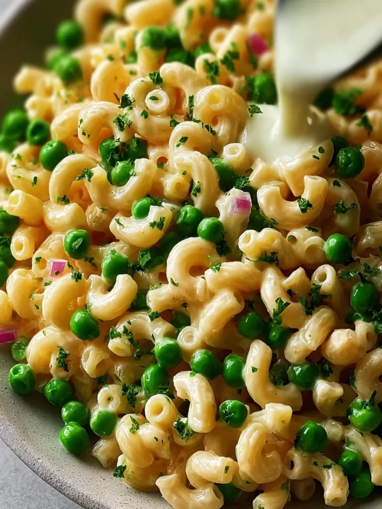 No-Mayo Vegan Macaroni Salad with Peas First Image