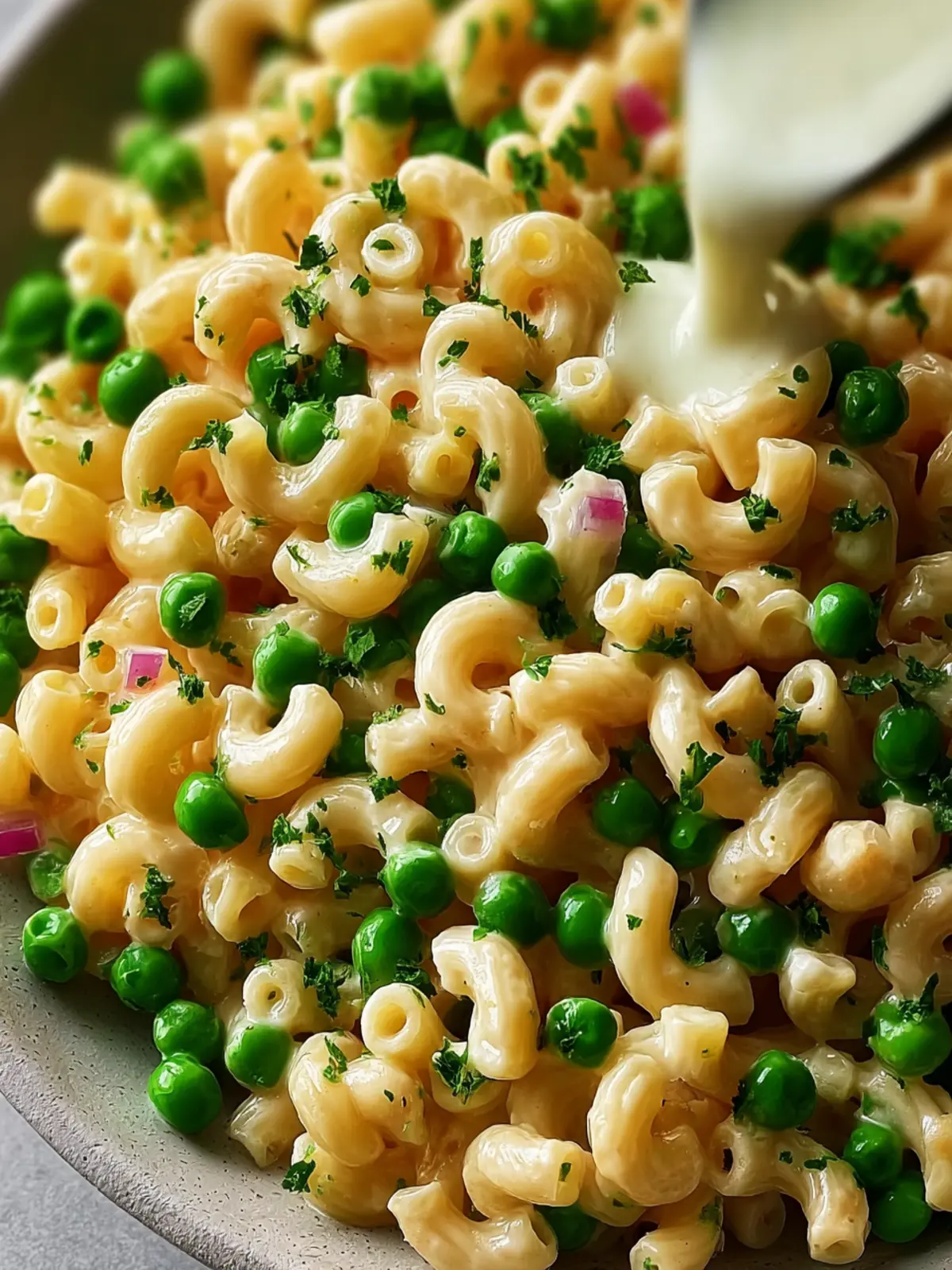 No-Mayo Vegan Macaroni Salad with Peas First Image