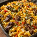 Steak and Pepper Jack Queso Mac First Image