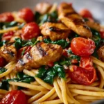 Tomato Spinach Chicken Pasta First Image