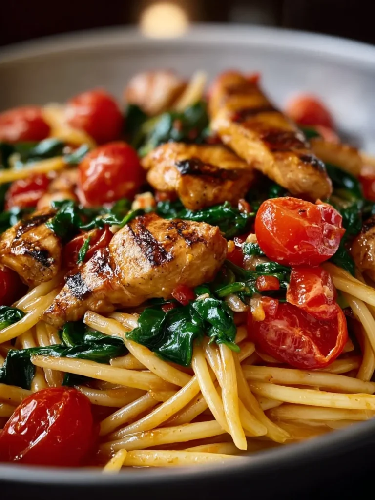 Tomato Spinach Chicken Pasta First Image