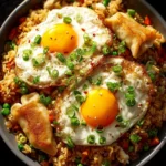 Trader Joe’s Dumpling Fried Rice Skillet with Eggs & Scallions First Image