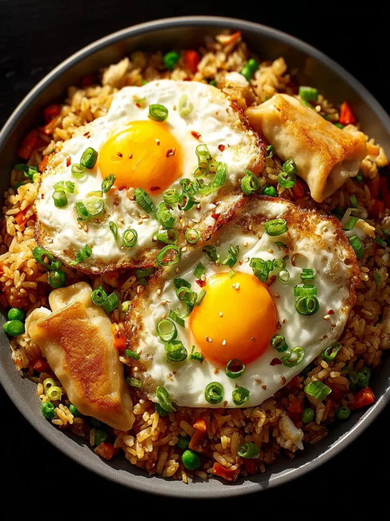 Trader Joe’s Dumpling Fried Rice Skillet with Eggs & Scallions First Image