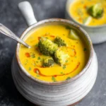 Vegan Cheesy Broccoli Potato Soup First Image